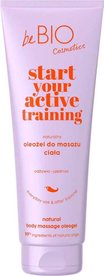 Oleo-gel për masazh trupi për femra BeBio Ewa Chodakowska Start Your Active Training, 250ml