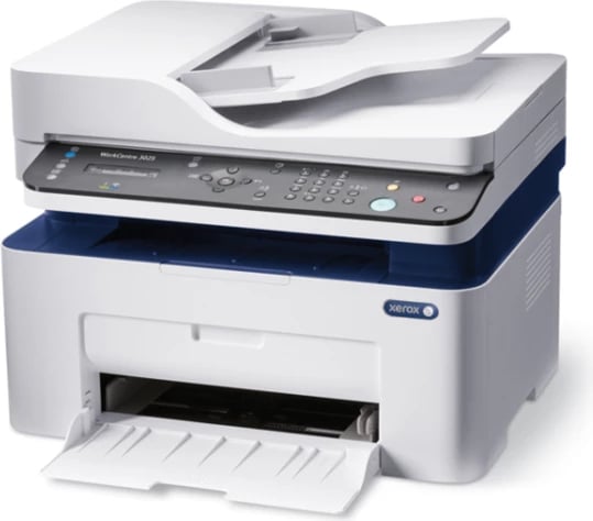 Printer multifunksional lazer XEROX WorkCentre 3025ni A4, bardh/zi, USB/LAN/Wi‑Fi, ADF 40 fletë, bardhë/blu