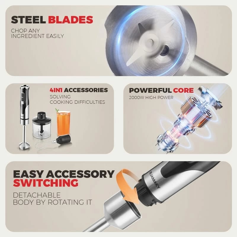 Blender i Dores 4 në1 JAMAKY JMK3013