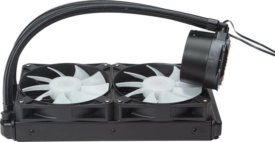 Ventilator Ftohës Me Ujë Për Kompjuter SAMA KW240D (Zezë)