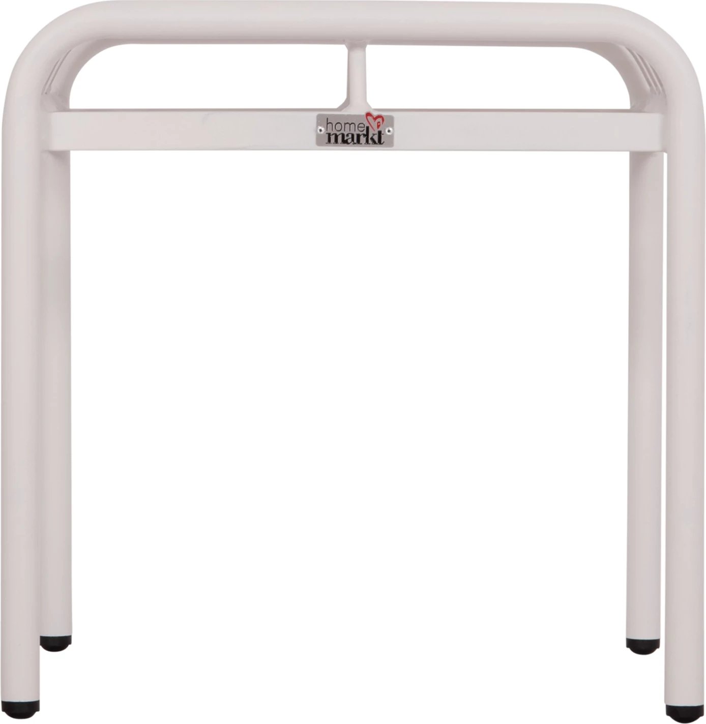 Stool i shkurtër alumini RACHEL, ngjyrë e bardhë, FH6340.02, 45x45x46cm