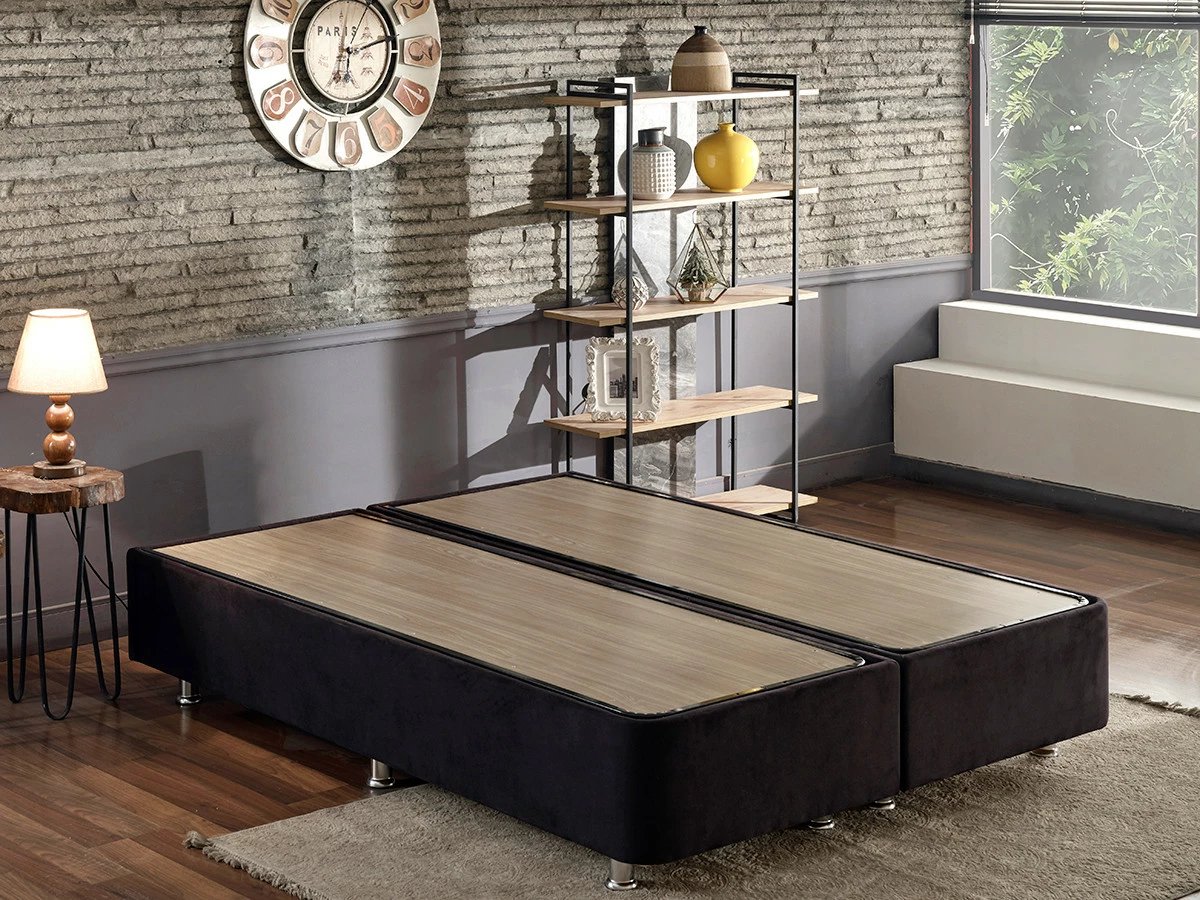 Baze krevati dopio, ngjyrë e zezë, Skye Decor Ela Double, 150x200