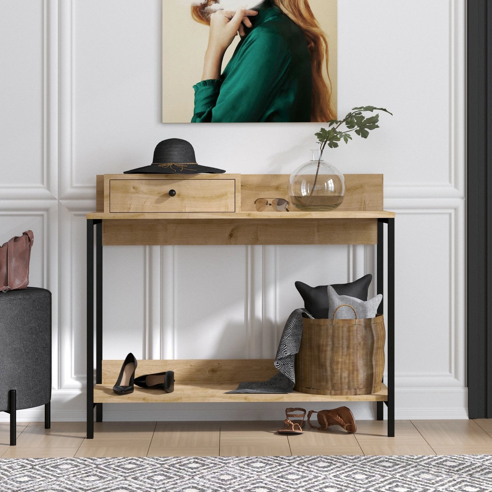 Komodë Hanah Home, Alix, ngjyrë lis safir