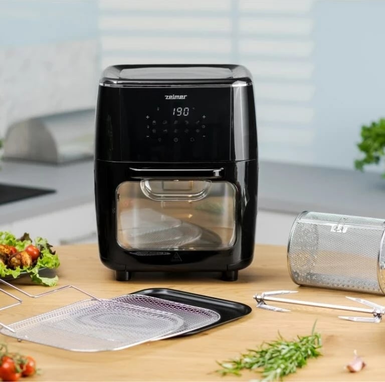 Fritezë Zelmer ZAF7120, 12 L, 1700 W, E zezë