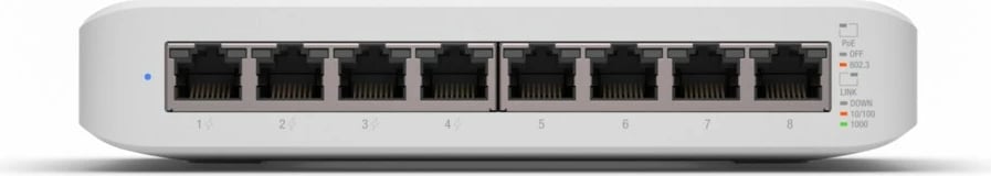 Switch Ubiquiti UniFi Lite 8 PoE, i bardhë