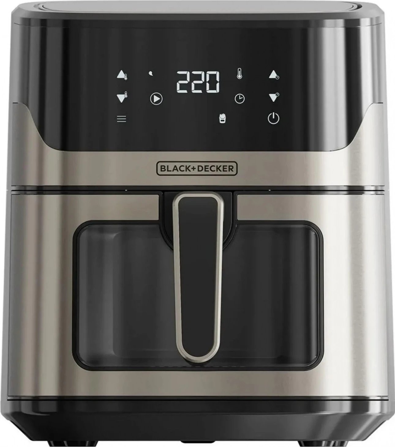 Fritezë ajri Black&Decker BXAF6500E, 6.5L, 1600W, e zezë-argjendtë