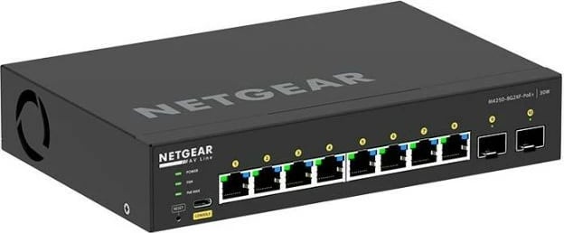Switch i menaxhuar Netgear GSM4210PX, 8x PoE+ Gigabit, 2x SFP+, rackmount, i zi