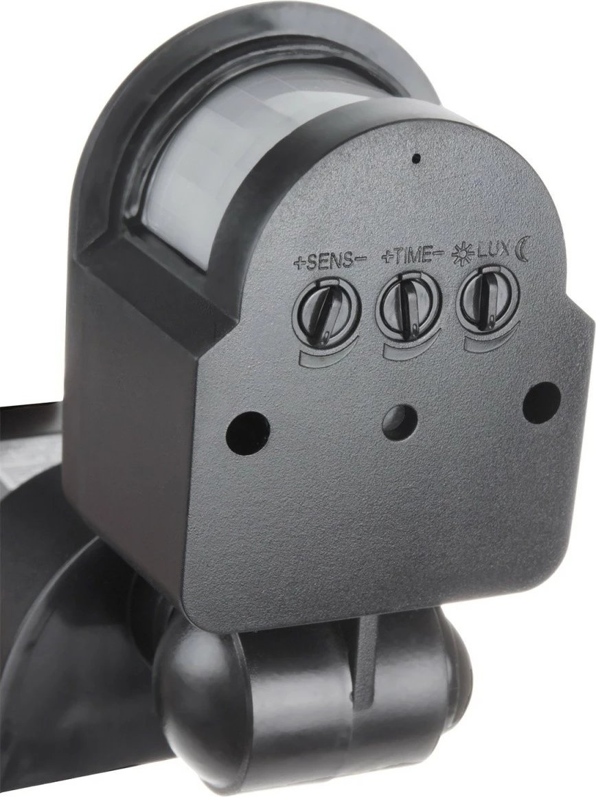 Sensor lëvizjes dhe muzgut, Maclean MCE25GR, 180°, 5-12 m, IP44, e zezë