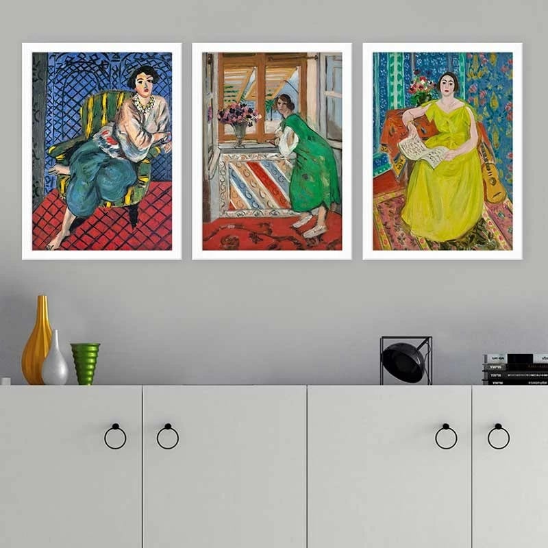 Pikturë dekorative me kornizë (3 copë), Wallity, 3BC_UN895327_5575