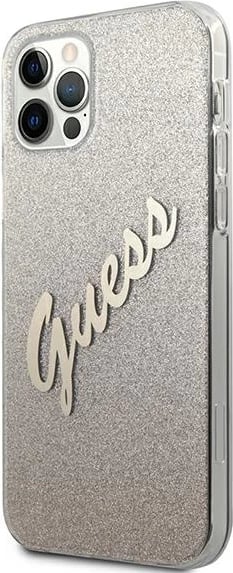 Mbështjellës Guess GUHCP12MPCUGLSGO për iPhone 12/12 Pro 6.1", Glitter Gradient, Ari