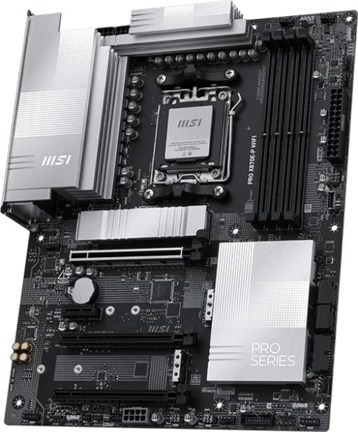 Pllakë amë MSI PRO X870E-P WIFI, Socket AM5, ATX, e zezë