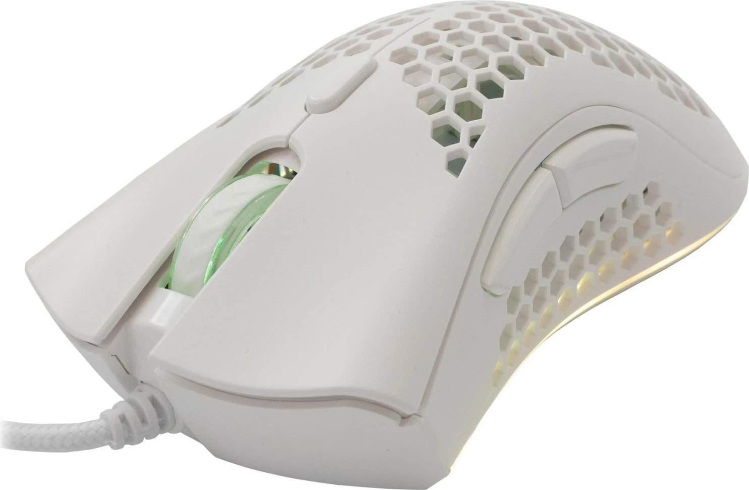 Maus Baracuda Coral BGM-031, RGB, 12800 DPI, i bardhë