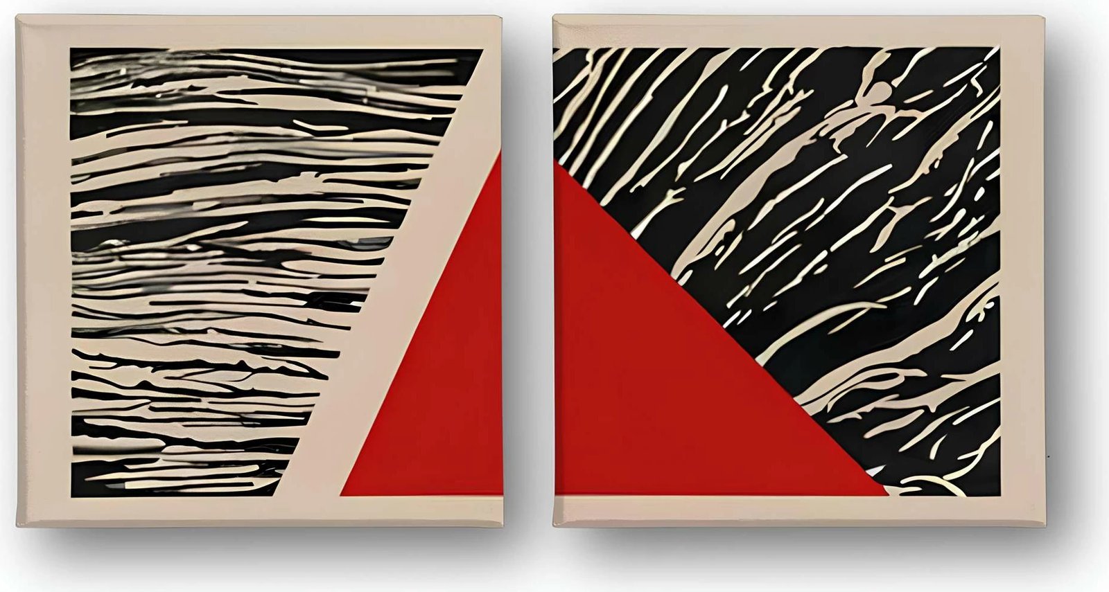 Pikturë dekorative në kanavacë (2 copë), Wallity, ASR_CNV2-18, 30x30