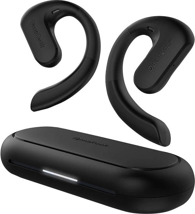 Kufje wireless OneOdio OpenRock S, TWS, Bluetooth 5.3, IPX5, të zeza, me kuti karikimi