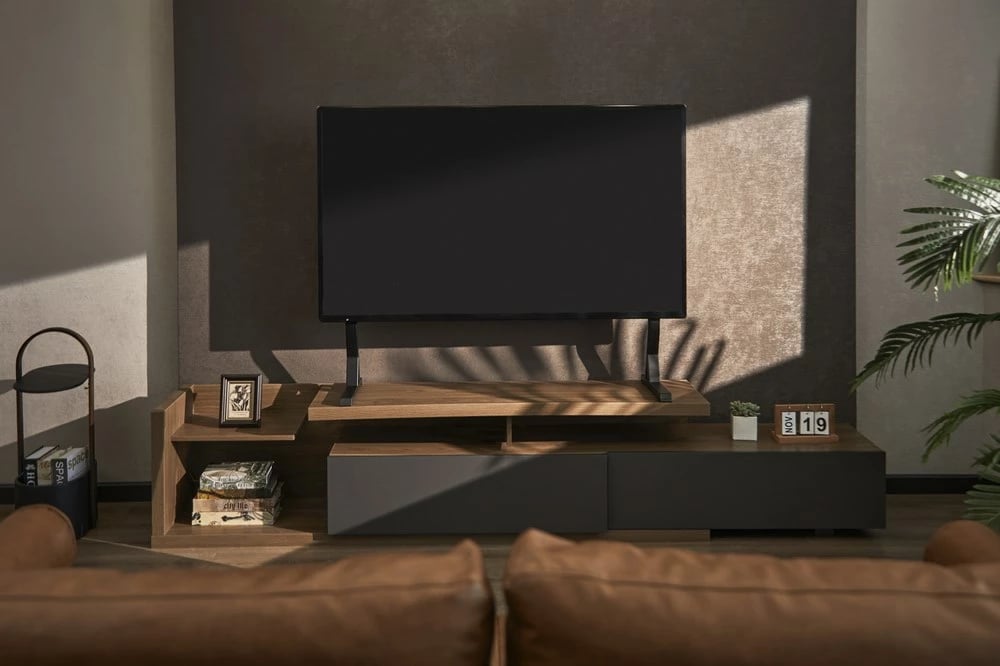 Mbajtëse tavoline për TV Gembird TVS-D90F-01, 45-90", e zezë