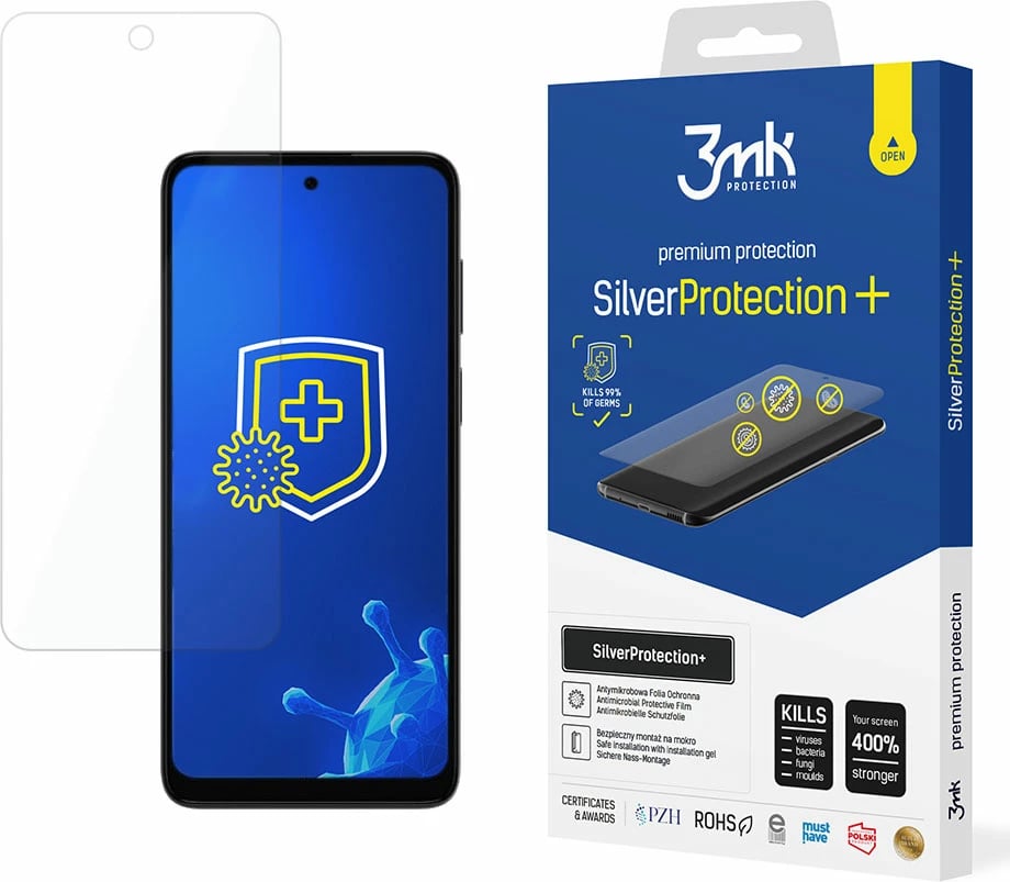 Film mbrojtës antibakterial 3mk SilverProtection+ për Motorola Moto G22