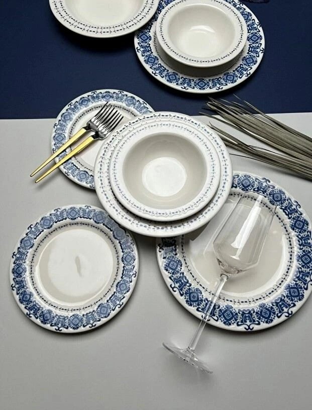 Set enësh për drekë, 16 copë, Hermia Concept, BNS16YKPRS1020