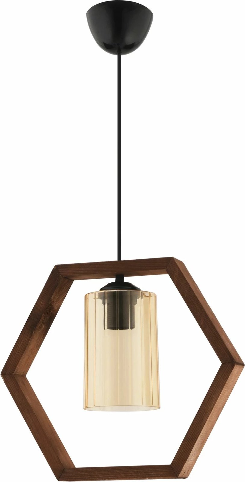 Llambë tavani Opviq, gjashtëkëndore, xham i errët