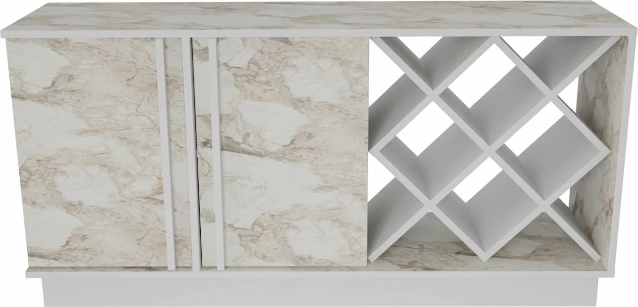 Komodë anësore Skye Decor, ngjyrë e bardhë, Ephesus