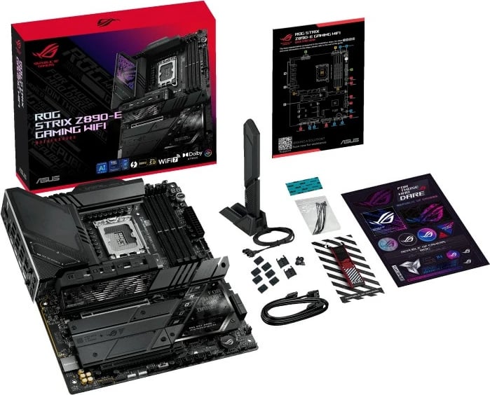 Pllakë amë Asus ROG STRIX Z890-E GAMING WIFI, ATX, LGA1851, DDR5, Thunderbolt 4, Wi-Fi 7, e zezë