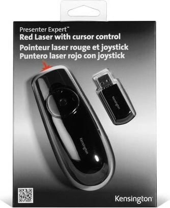 Prezenter wireless Kensington Presenter Expert, laser i kuq, kontroll kursor, RF, USB, 45 m, i zi