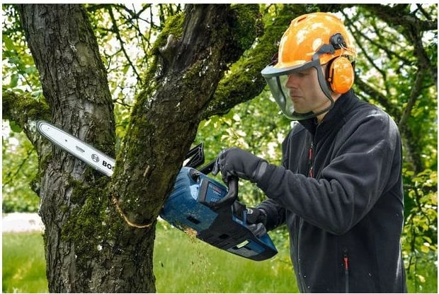 Sharrë elektrike Bosch GKE 18V-40 Professional, 18V, pa kabllo, 40cm, zi/kaltër/kuqe