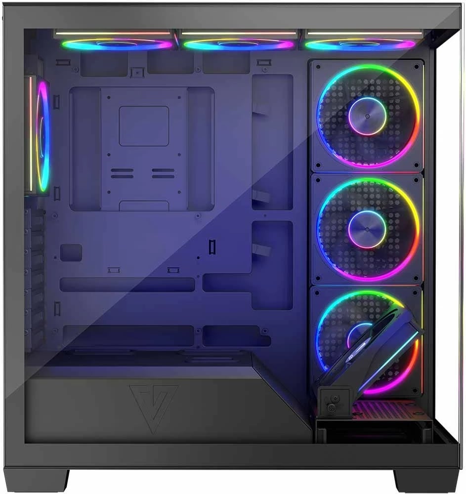 Kasë MODECOM STELLAR 8F ARGB, Midi Tower, e zezë Kasë MODECOM STELLAR 8F ARGB, Midi Tower, e zezë