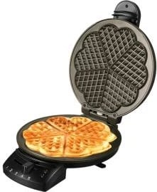 gofrera UNOLD Diamond 48235 rregullim temperature pllaka jo ngjitëse forma zemër zezë