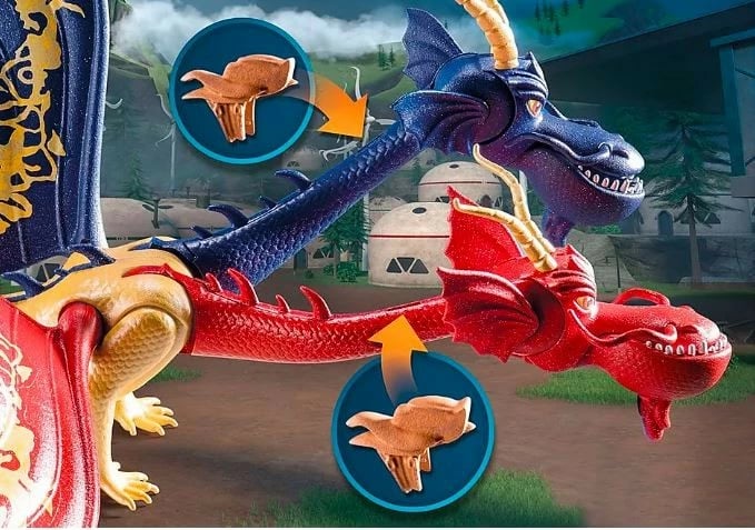 Set lodrash Playmobil Dragons: The Nine Realms, Wu & Wei dhe Jun, 40 pjesë