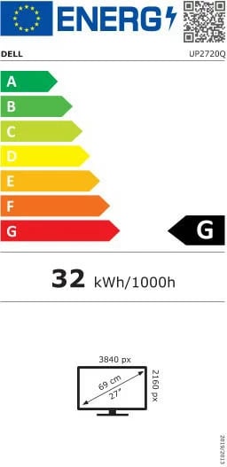 Monitor DELL UltraSharp UP2720Q 27 inç 4K, PremierColor, i zi