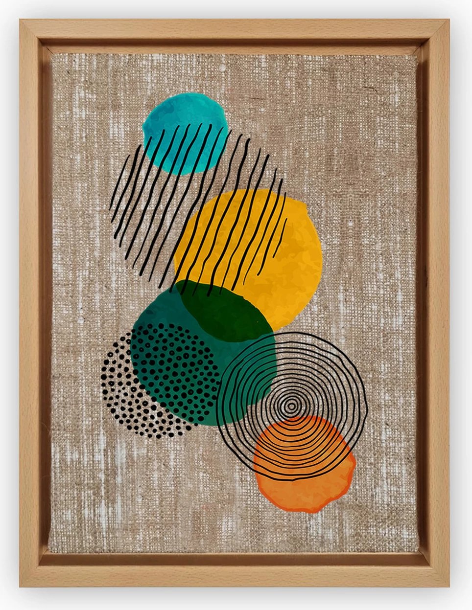 Pikturë dekorative në kanavacë, shumëngjyrëshe, Wallity, LNJ51936225105 - 4666