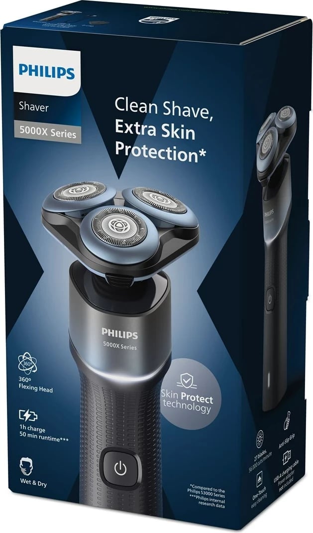 Makinë rroje Philips 5000X series X5006/00, e zezë