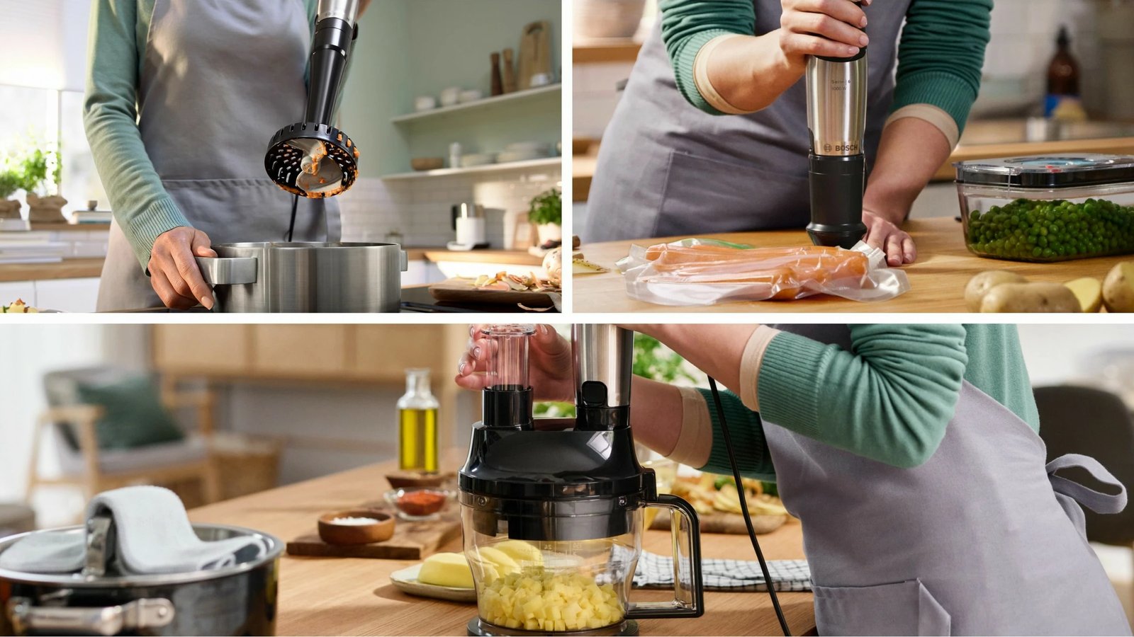 Blender Bosch Serie 6 MSM6M622, 0.6 L, 1000 W, Inox, i zi