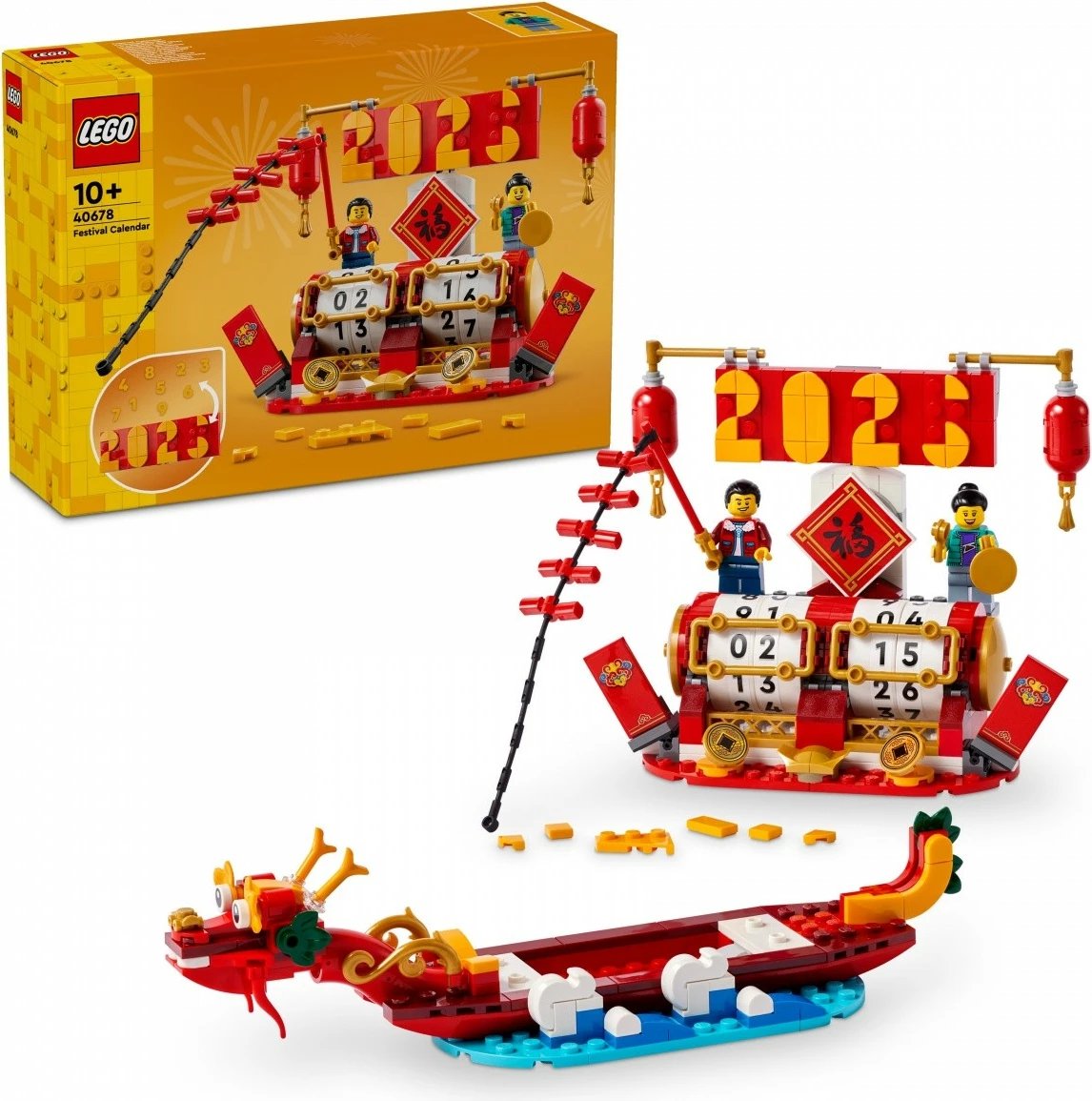 Set LEGO Festival Calendar 40678, 345 pjesë, plastikë
