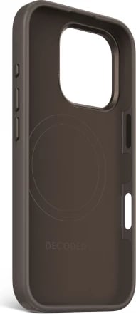 Mbështjellës Decoded AntiMicrobial Silicone Stacks me MagSafe për iPhone 16 Pro, Kafe e errët