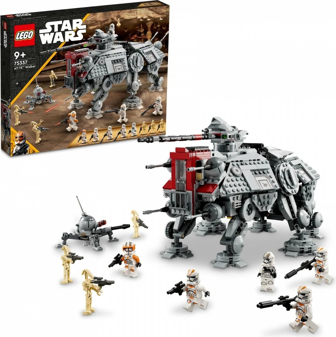 Set ndërtimi LEGO Star Wars AT-TE Walker 75337, 1082 pjesë, për fëmijë 9+