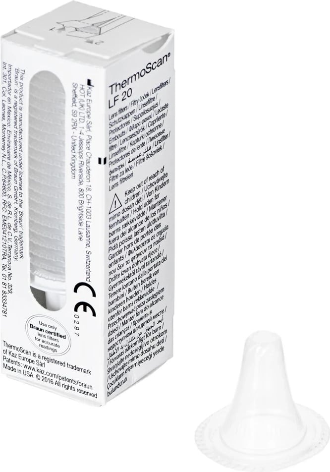 Termometër trupor Braun ThermoScan 7 IRT6520 për vesh, i bardhë