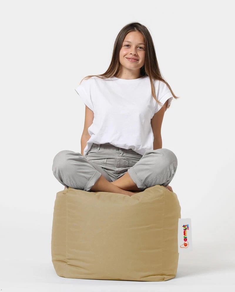 Puf katror për kopsht, ngjyrë mink, Atelier del Sofa