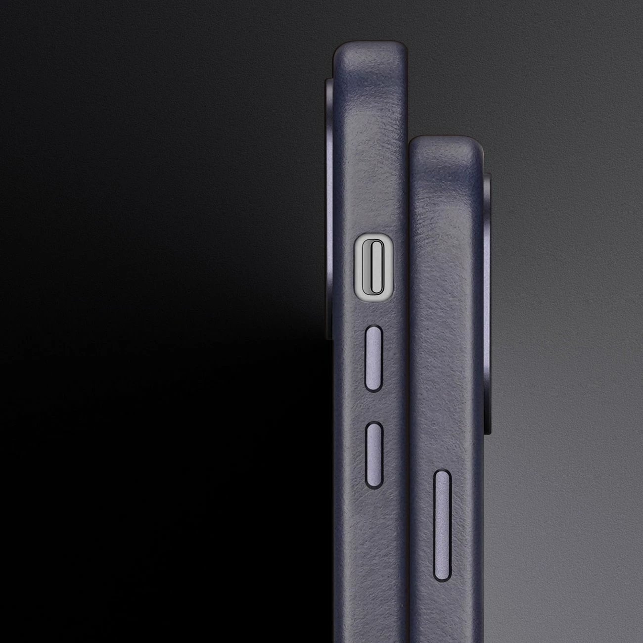 Mbështjellës Dux Ducis Naples për iPhone 14 Plus, MagSafe, lëkurë, kaltër