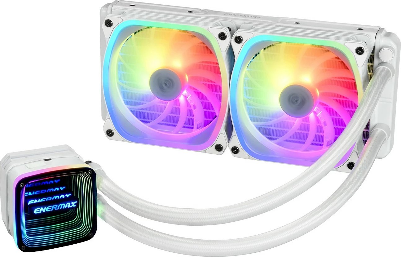 Ftohës uji Enermax Aquafusion ADV ELC-AQFA240-SQA-W, 240mm, RGB, i bardhë