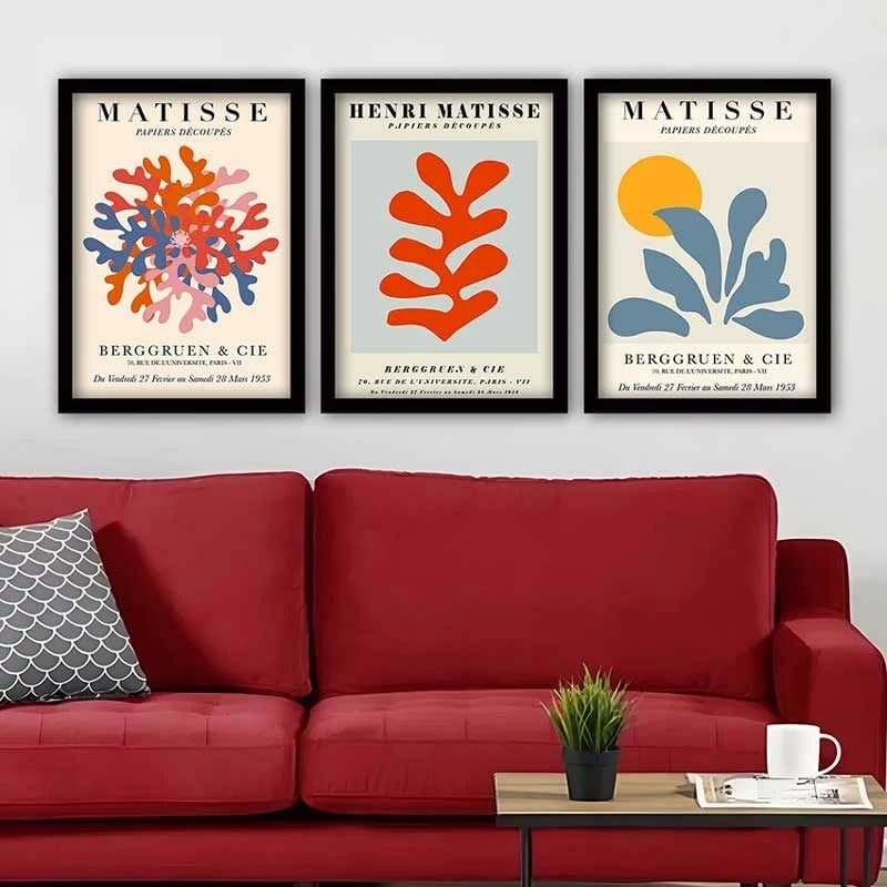 Pikturë dekorative me kornizë (3 copë), Wallity, 3SC_UN161162 _3545