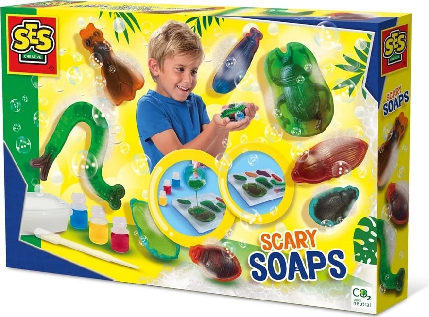 Set kreativ SES Scary Soaps për fëmijë, shumëngjyrësh