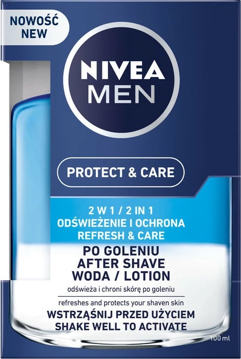After shave Nivea Men Protect & Care 2-in-1 për meshkuj 100ml