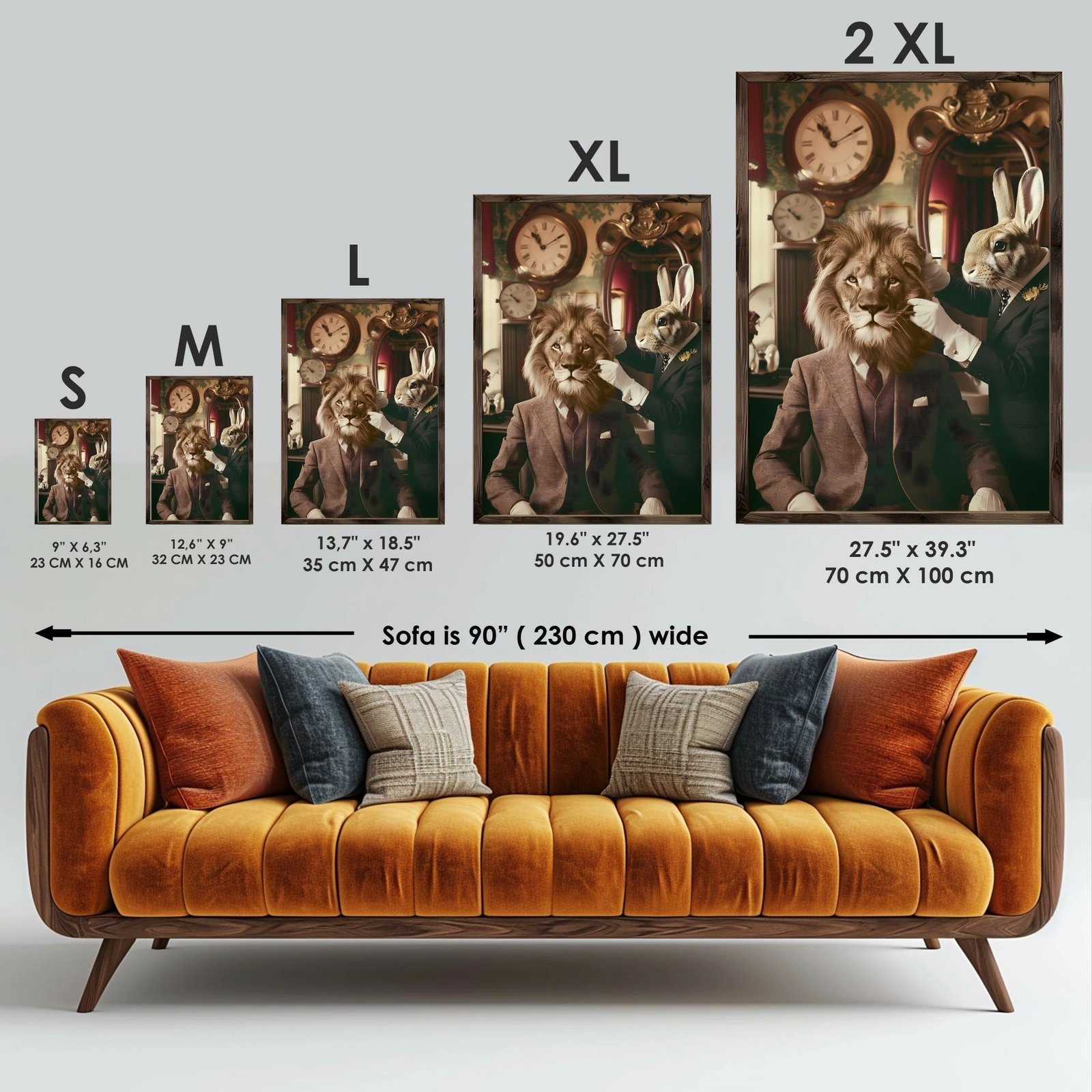 Pikturë dekorative me kornizë MDF, shumëngjyrëshe, GE051-L