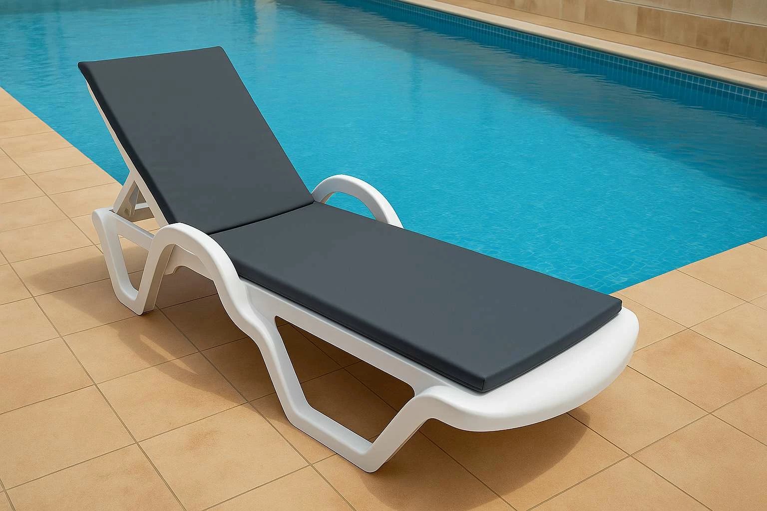 Jastëk për shezlong, Atelier del Sofa, Sunny, ngjyrë gri