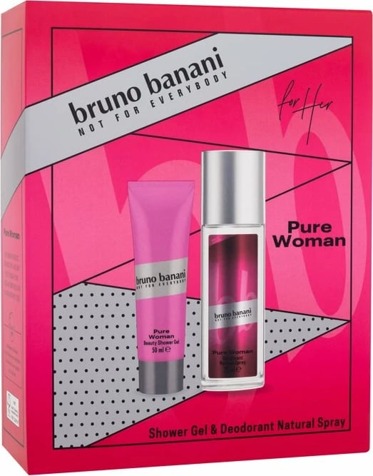 Set deodorant dhe xhel dushi për femra Bruno Banani, 75ml + 50ml