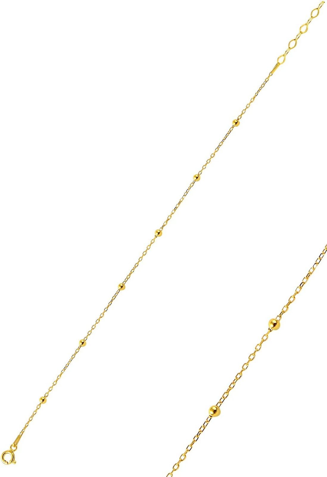 Byzylyk i hollë argjendi, ngjyrë ari, Jumeon, 9670G