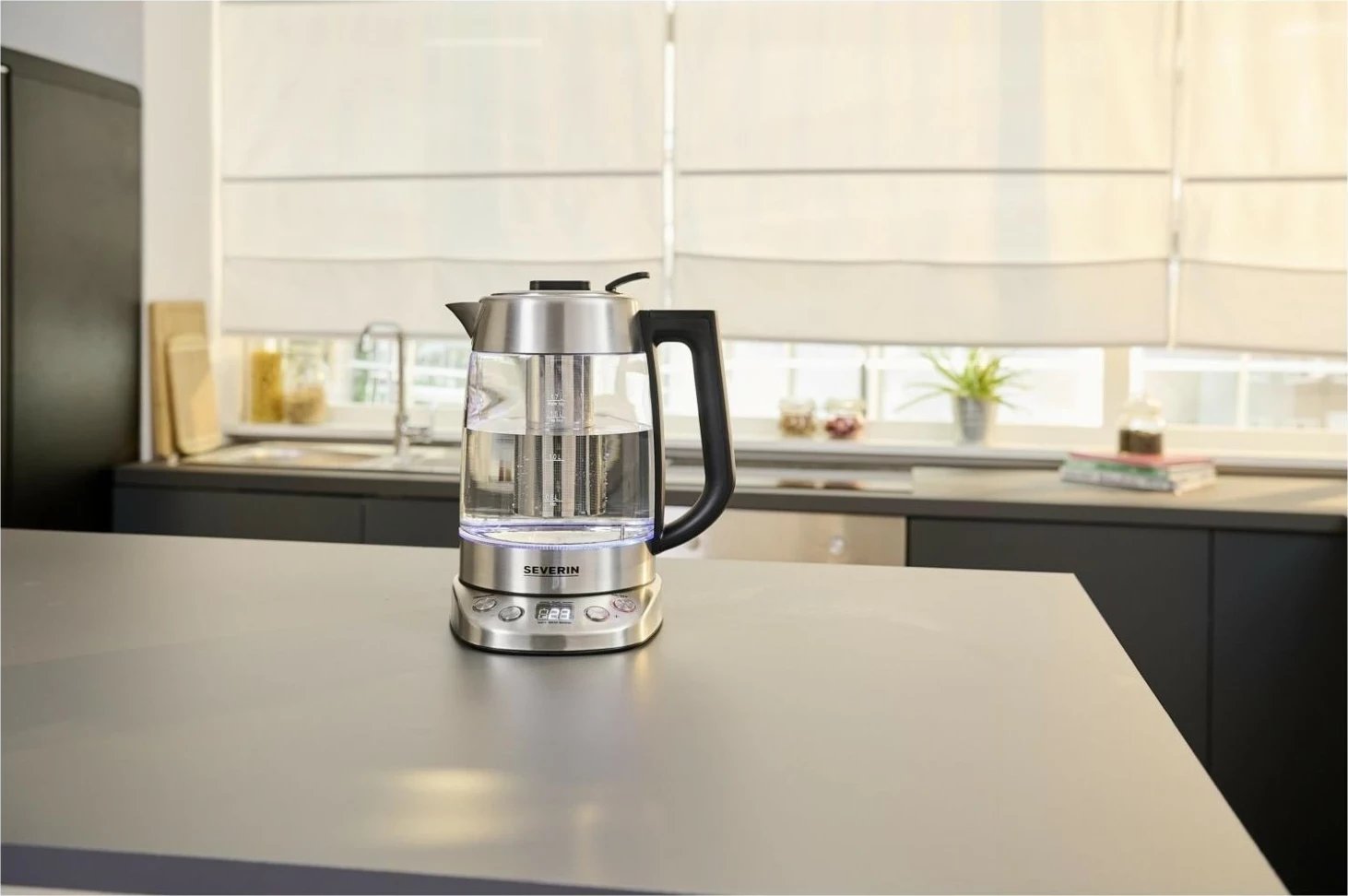 Çajnik elektrik Severin WK 3480, 1.7L, argjend