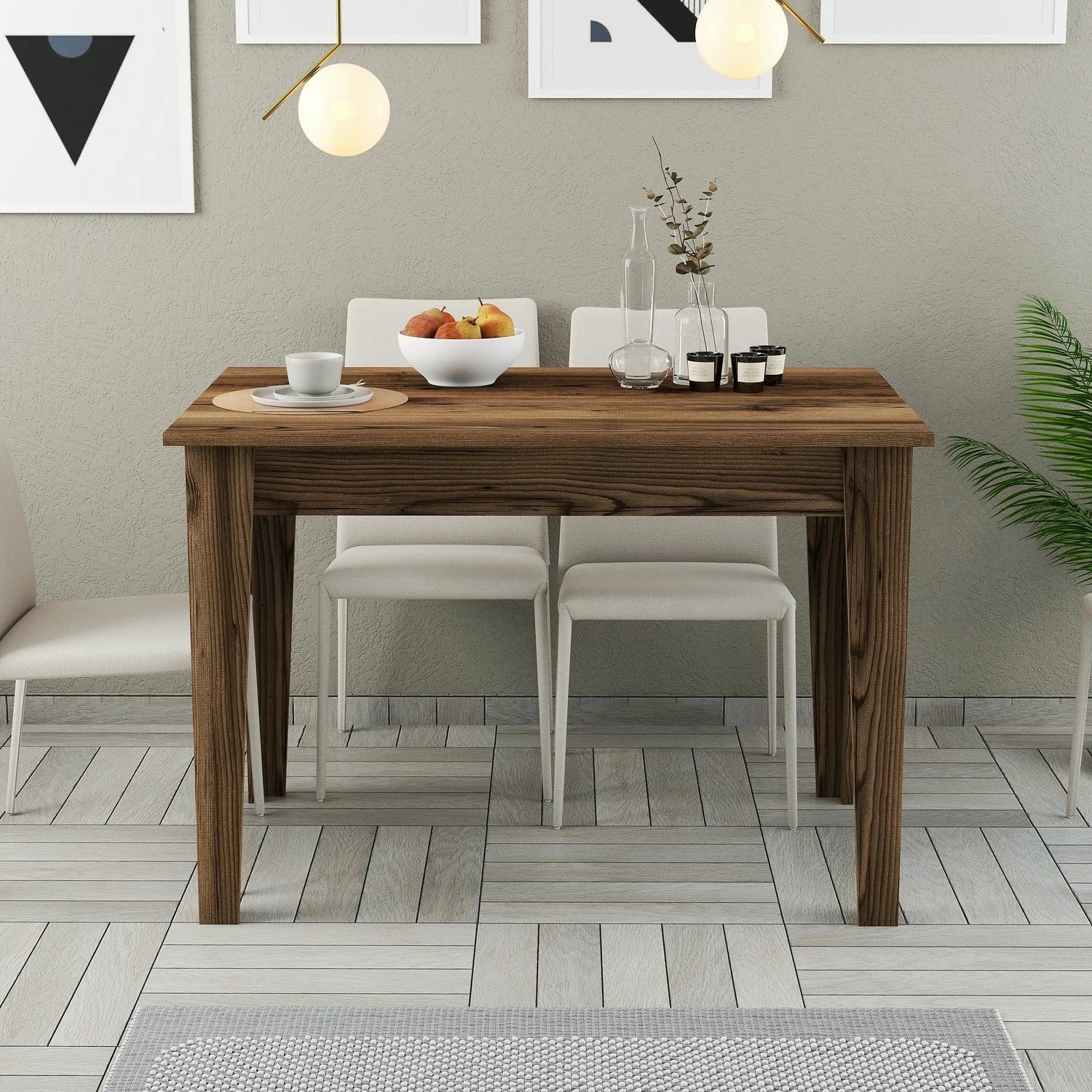 Tavolinë kuzhine Hanah Home, Kiev 507, ngjyrë arre