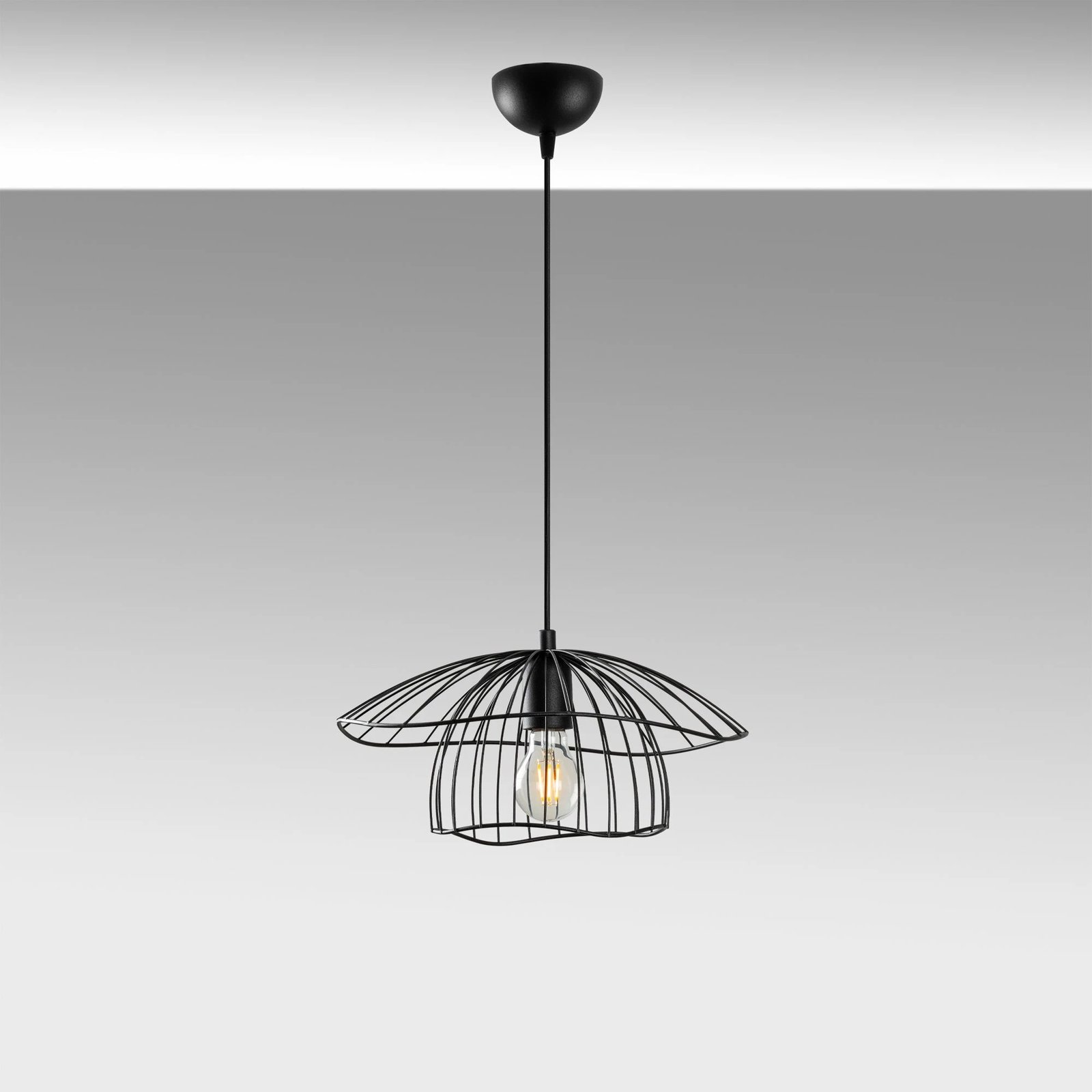 Llambë tavani Opviq, Mantar - 6500 - S, metal, e zezë